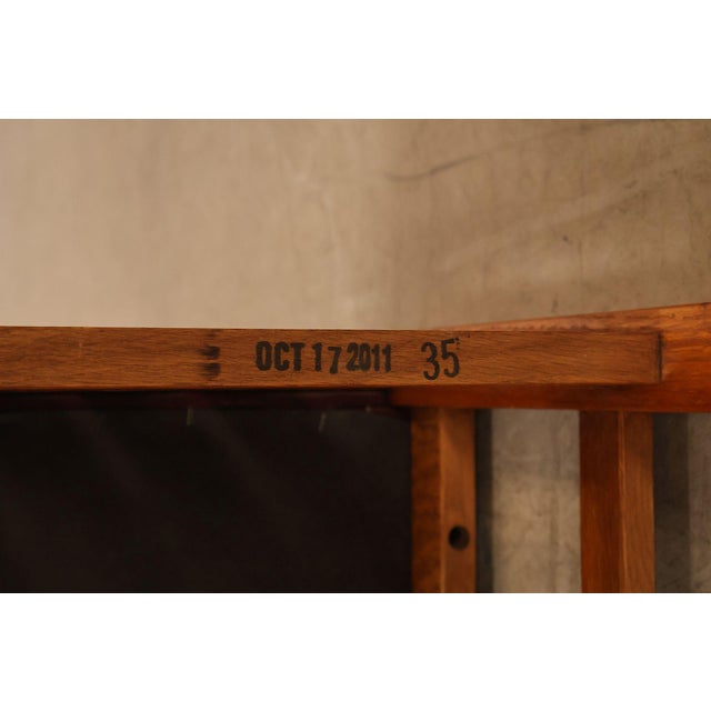 Stickley Mission Collection Oak & Leather Ottoman Footstool For Sale - Image 18 of 18