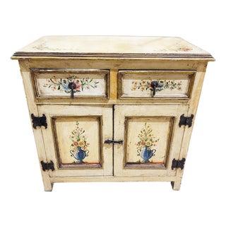 1980s Tromp l'Oeil Painted Side Cabinet For Sale