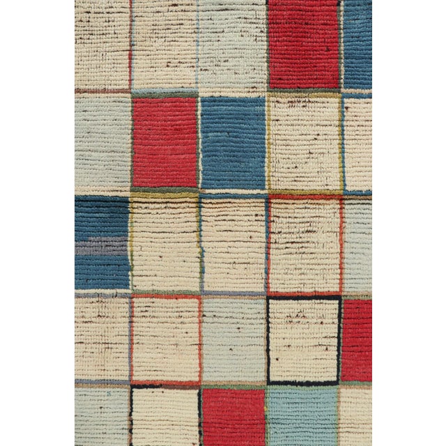 1950s Vintage Persian Tribal Runner With Square Patterns by Rug & Kilim For Sale In New York - Image 6 of 8