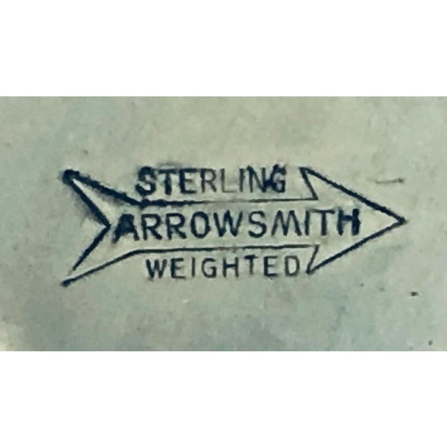 Farmhouse 1960s Sterling Cream & Sugar Set - a Pair For Sale - Image 3 of 4