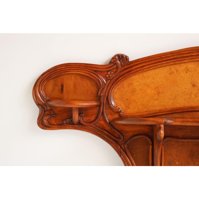 Antique French Art Nouveau Carved Wall Shelf by Louis Majorelle, 1900 For Sale - Image 4 of 17