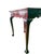 Mid-Century Modern Vintage Queen Anne Style Mahogany Serpentine Gallery Tea Candle Tray Table For Sale - Image 3 of 4