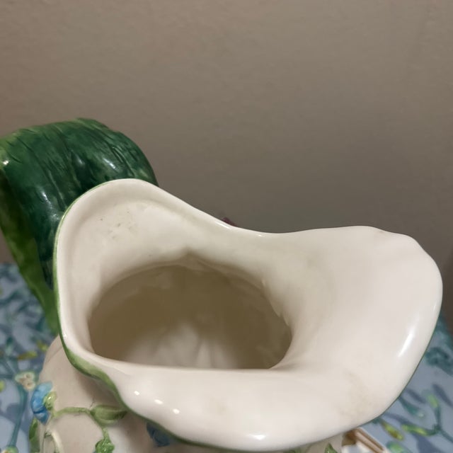 Vintage Fitz & Floyd "Wildflowers" Iris & Daffodil Pitcher For Sale - Image 10 of 11