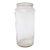 French Antique Blown Cylindrical Clear Glass Jar - Ten Available For Sale