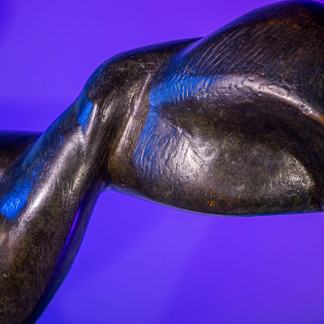 Modern 1970s Modernist Bronze Sculpture by Henri Delcambre For Sale - Image 3 of 9