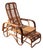 Mid-Century Adjustable Rattan Chaise Lounge with Retractable Footrest, Japan For Sale