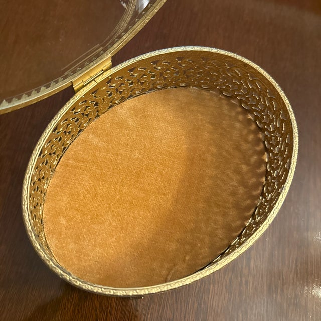 French Gold Reticulated Jewel Casket For Sale - Image 6 of 7