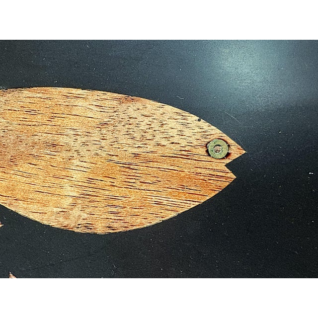 Mid Century Modern 'Couroc of Monterey' Inlaid Wood Fish Serving Tray For Sale - Image 15 of 16