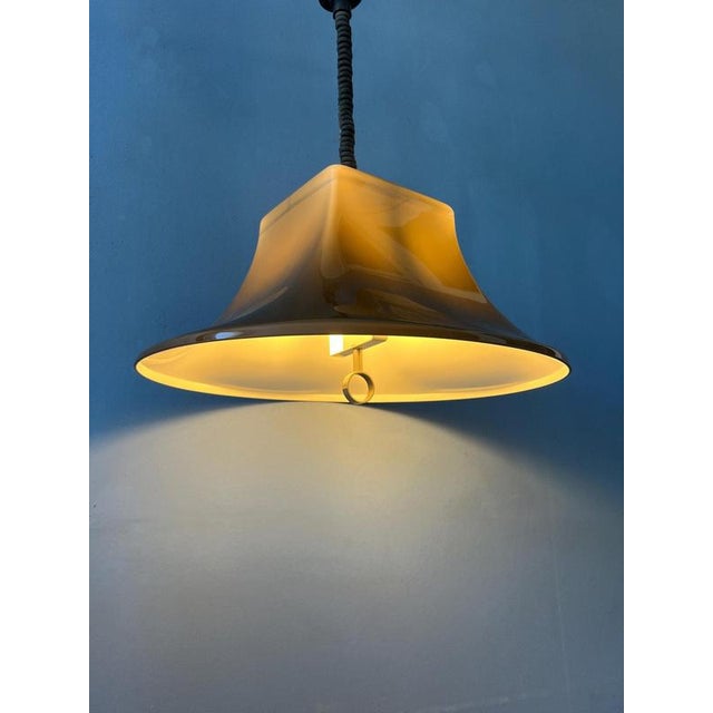 Acrylic Glass Witch Hat Pendant Lamp from Willem Hagoort For Sale - Image 3 of 11