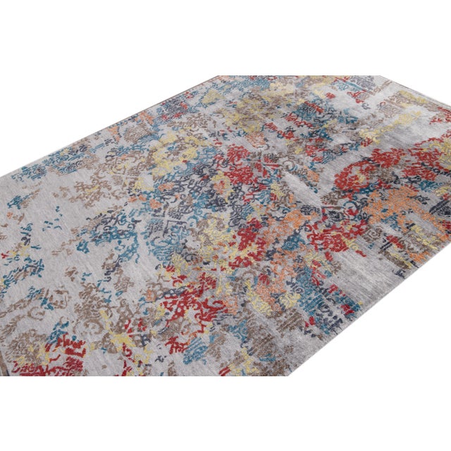 20th Century Abstract Wool Rug For Sale In New York - Image 6 of 12