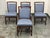 Design Plus Gallery presents the Set of Four Target Back Upholstered Chairs by Orlando Diaz-Azcuy for McGuire Furniture....