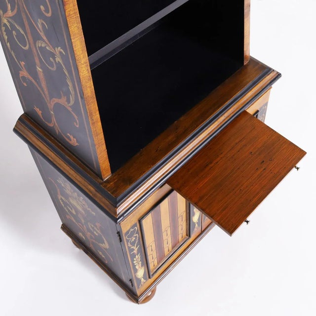 Pair of Painted Bookcases or Etageres For Sale - Image 9 of 11