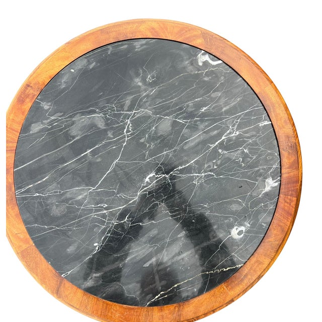 1920’s French Neoclassical Marble-Top Accent Table For Sale In Philadelphia - Image 6 of 7