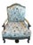 Ethan Allen Leather Upholstered Arm Chair For Sale