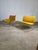 Set of Saghi chairs by Kazuhide Takahama for Cassina, 1960s, Italy Set of Saghi chairs with upholstered seats covered in...