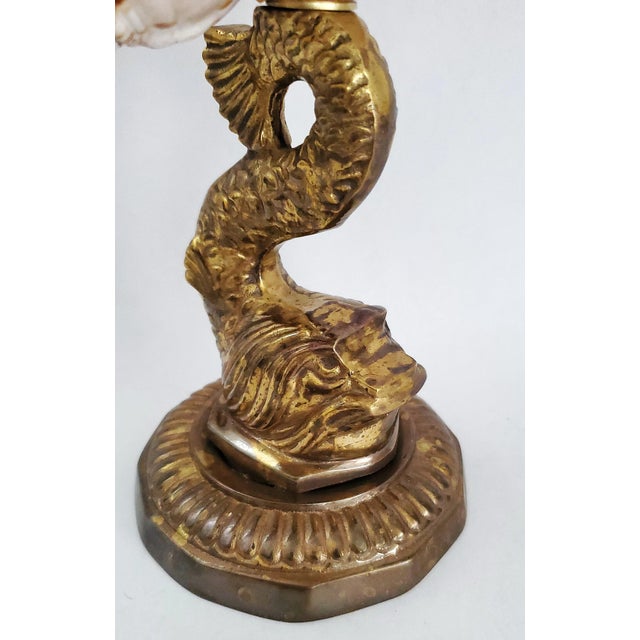 Seashell & Brass Sculpture For Sale - Image 10 of 13