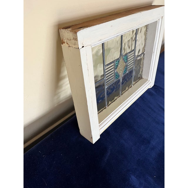 1960s Antique Stained Glass Window For Sale - Image 5 of 7