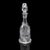 Vintage Port Decanter, English, Glass, Silver Label, Spirit Bottle, Mid Century For Sale - Image 4 of 12