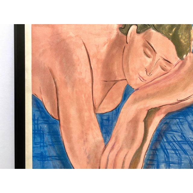 1930s Henri Matisse Vintage 1937 Mourlot Fine Art Lithograph Print Framed Landmark French Exhibition Poster " Le Reve " 1935 For Sale - Image 5 of 13