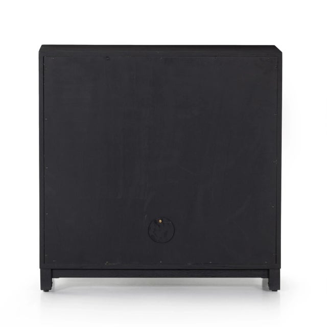 Four Hands Millie Small Cabinet, Drifted Matte Black For Sale - Image 10 of 12
