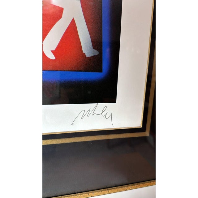 1960s Marco Lodola Color Screenprint on Paper, “a.p.” (Artist’s Proof) Mirror-Frame For Sale - Image 9 of 18