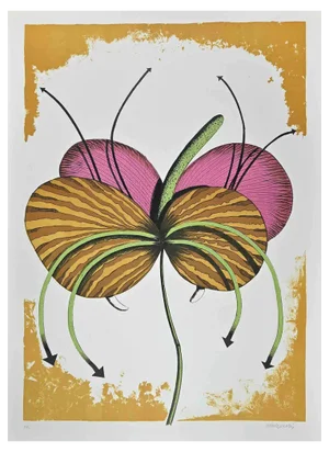 Renzo Margonari, Fiore Disponibile, Original Lithograph, 1976