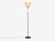 Boréns, Adjustable Floor Lamp, Blue Lacquered Metal, Brass, Fabric, Sweden, 1950s For Sale - Image 4 of 14