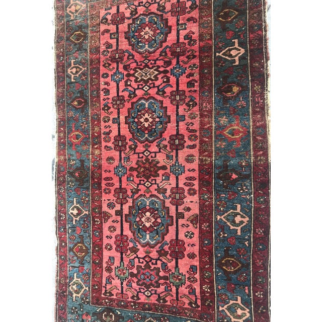 1910s Antique Hamedan Rug-5’11” X 3’5” For Sale - Image 4 of 13