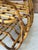 Contemporary Pair Vintage Organic Modern Bent Rattan Side Tables With Smoked Glass For Sale - Image 3 of 12