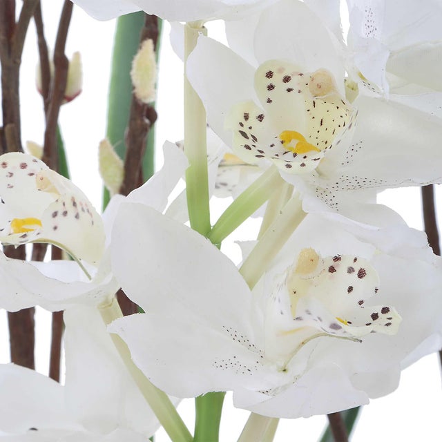 Metal Eterna Orchid Centerpiece & Vase For Sale - Image 7 of 8
