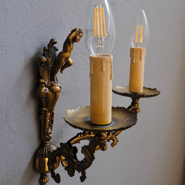 Her and Him Sconces with Two Arms, Set of 2 For Sale - Image 5 of 18
