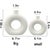 Modern Modern White Ceramic Boho Decorative Vase Set For Sale - Image 3 of 6