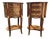 1960 French Louis XVI Mahogany Nightstands/ Commodes -Pair/ 2 Pc For Sale