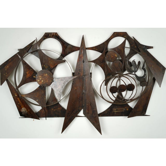 Mid-Century Wall Sculpture by Henrik Horst, in Very Good conditions. Designed 1960 to 1969 This piece has an attribution...