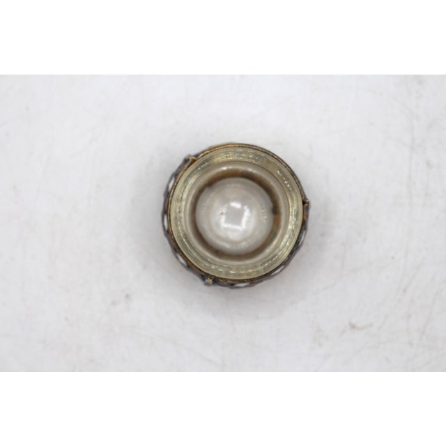 Early 20th Century Early 20th Century Russian Silverplate, Champleve, and Glass Salt Dip For Sale - Image 5 of 9