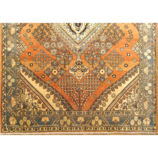 Art Deco 1940s Vintage Persian Baktiari Asian Rug For Sale - Image 3 of 6