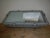 Industrial rectangular aluminum lamp with protective glass, and watertight closing, in good condition with eye bolts for...