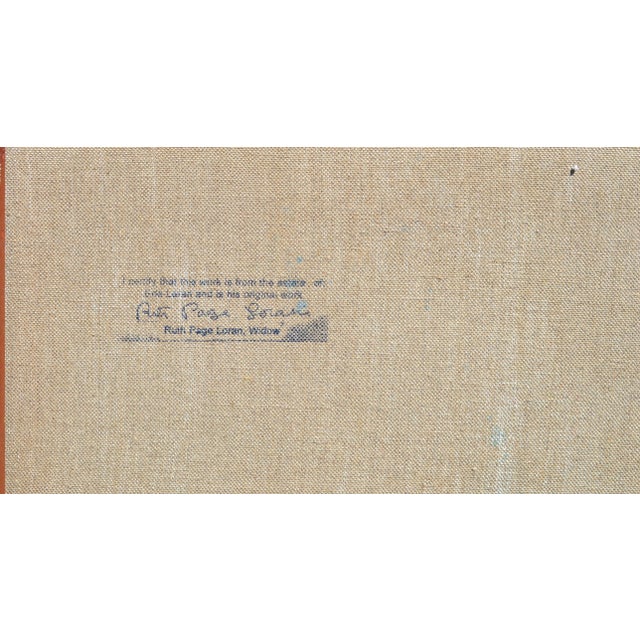 1980s 1980s "Trees Over Water" Abstract Landscape Acrylic Painting For Sale - Image 5 of 5