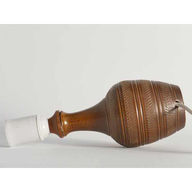 Brown Stoneware Model Number 59617 Table Lamp from Scheurich, West Germany, 1960s For Sale - Image 14 of 16