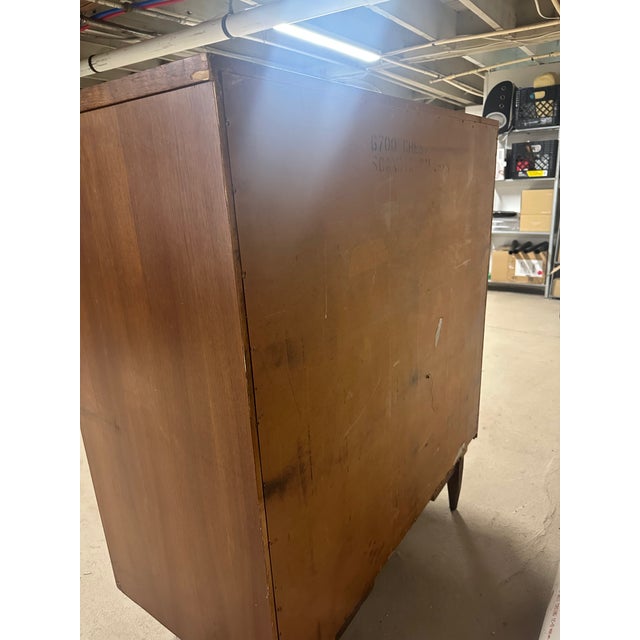 Kent Coffey 1950s Kent Coffey La Tableau Tall Boy Dresser For Sale - Image 4 of 5