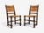 Charles Dudouyt Style, Eight Rustic Dining Chairs, Oak, Rush, France, 1940s For Sale - Image 9 of 10