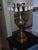 Stiffel 1970s Brass Urn Style Stiffel Table Lamp With Silk Tassels Shade For Sale - Image 4 of 7