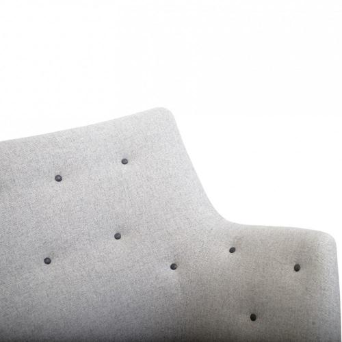 Poet Sofa in Grey Fabric and Black Leather by Finn Juhl, 2020 For Sale - Image 5 of 17