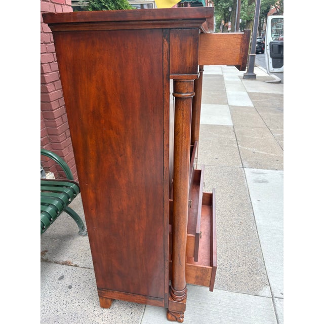 French Empire Inspired Tall Writing Desk For Sale - Image 11 of 12