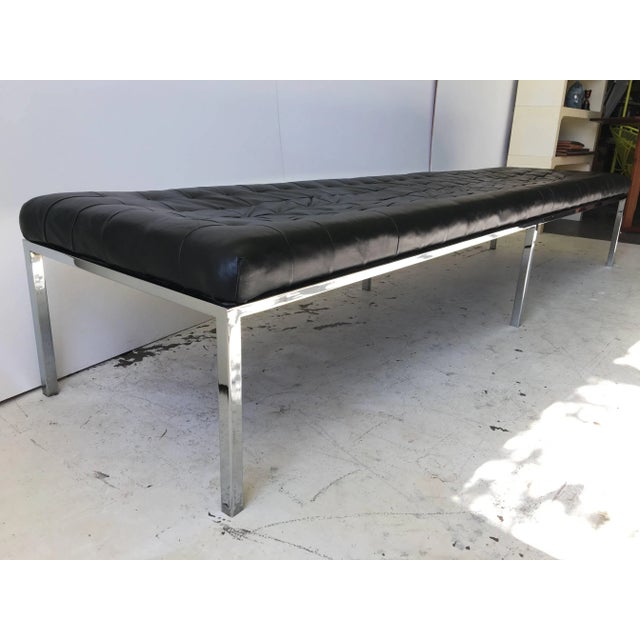 Metal 1970s Chrome "Museum" Bench for Metropolitan For Sale - Image 7 of 11