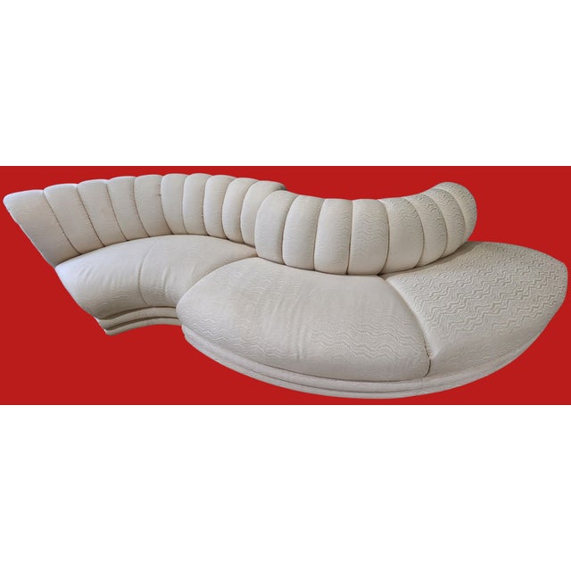 Bernhardt Vintage Bernhardt Postmodern Serpentine Modular Sectional Sofa – 5 Pieces (1991) For Sale - Image 4 of 8