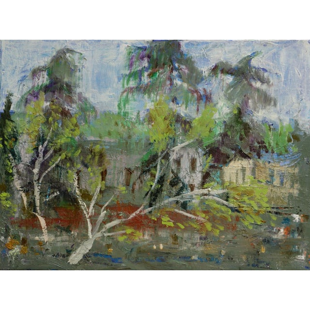 Giorgi Kukhalashvili, After Rain, 2022, Oil on Canvas, in Flawless conditions. This piece is attributed to the mentioned...