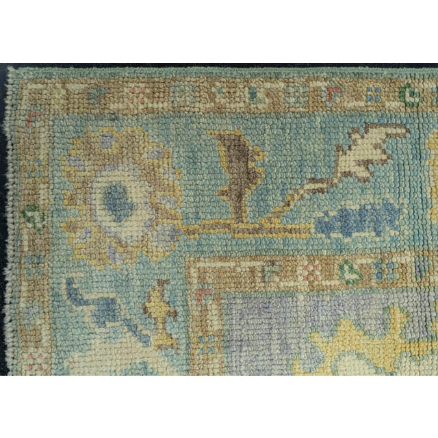 Turkish Oushak Rug 2'10" x 8'3" #19534 For Sale - Image 4 of 8