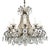 Italian Beaded Crystal 10-Light Dining Room Chandelier, 1950s For Sale - Image 6 of 15