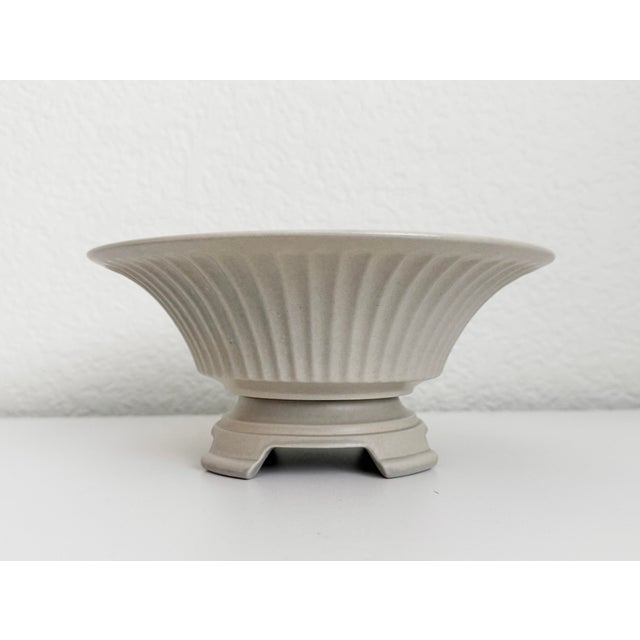 Art Deco Footed Porcelain Bowl by Hyalyn For Sale - Image 3 of 5